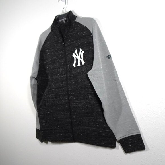Fanatics New York Yankees Full-Zip Jacket Men's Size M Gray Fan Apparel - Picture 3 of 7
